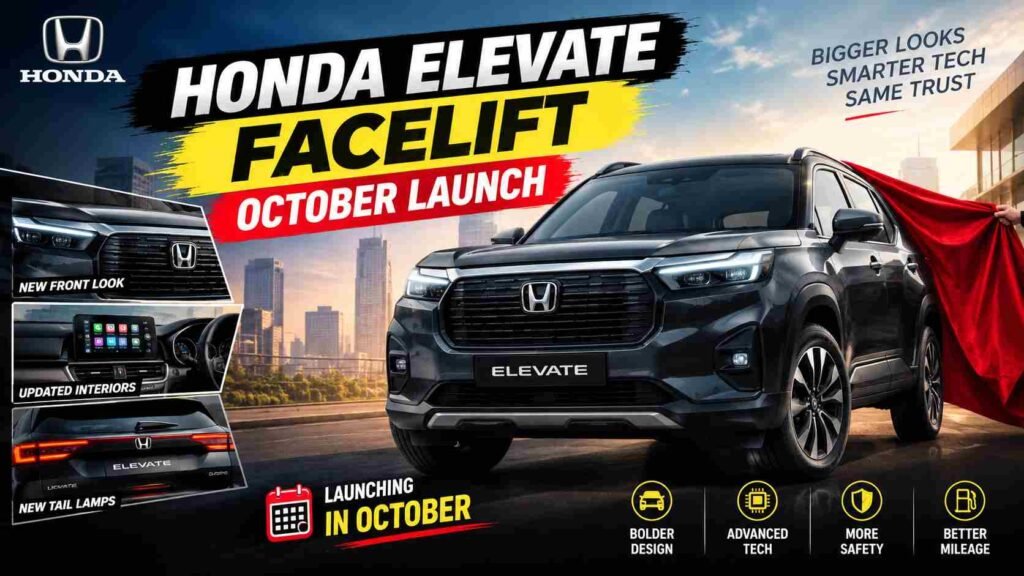 Honda Elevate Facelift October Launch